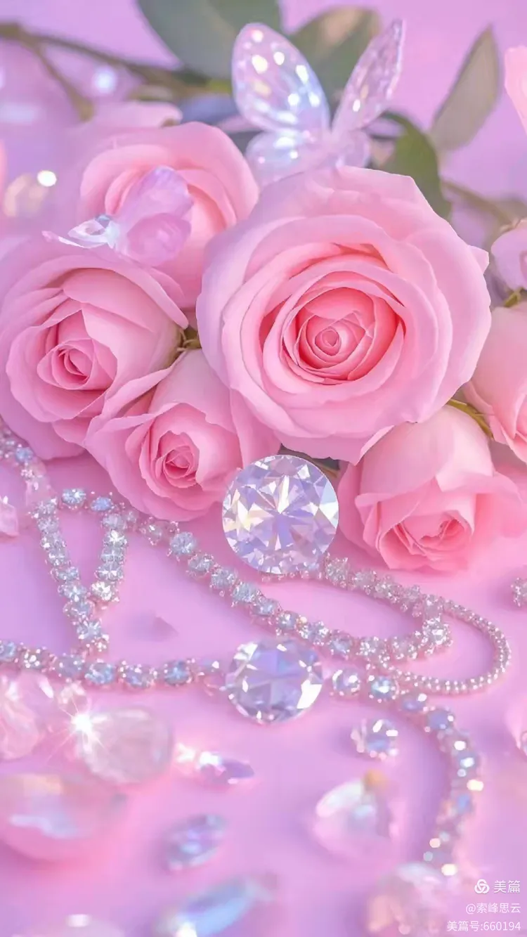 粉色艳丽的玫瑰